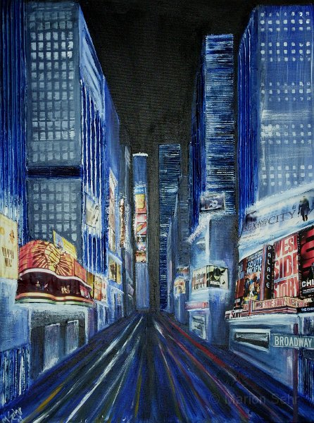 Broadway.JPG - Broadway Acryl/Mischtechnik, 60 x 80