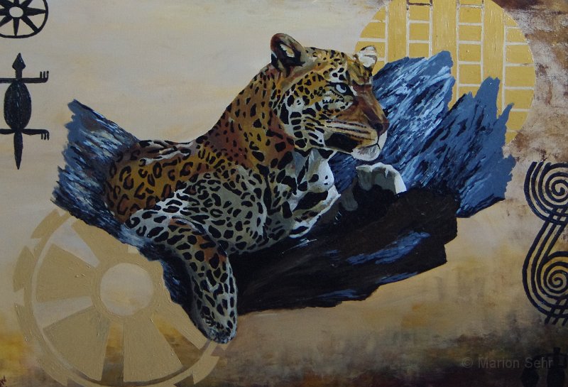 Leopard.JPG - afrikanische Atmosphäre, Leopard, 70 x 100